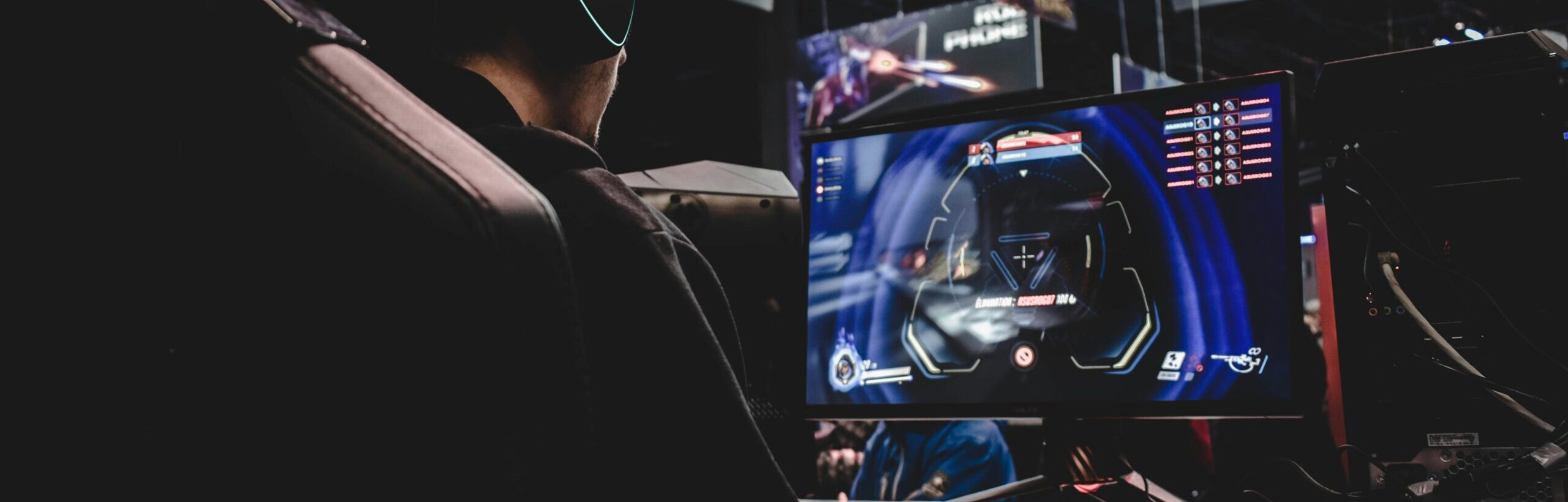Gamer in his chair